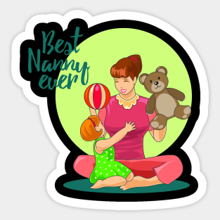 Best Nanny Sticker